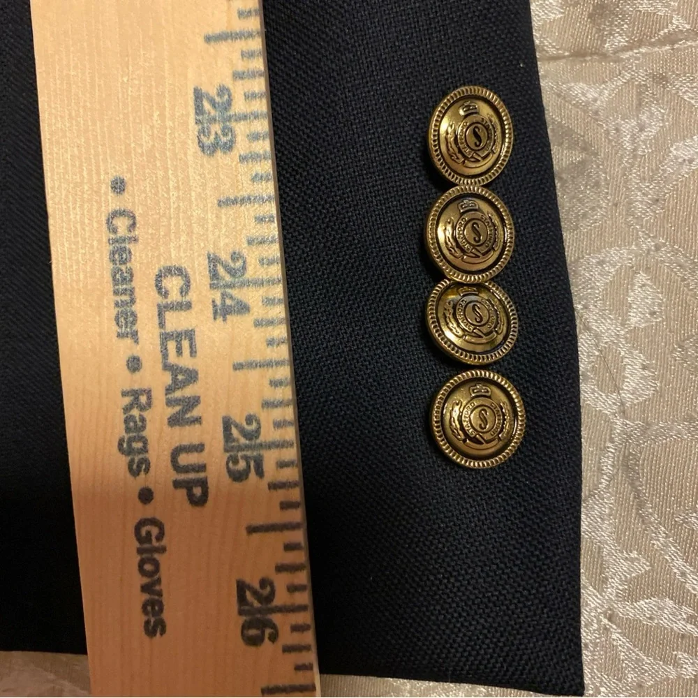 Stafford Men’s 52R Navy Blue Blazer Jacket Sport‎ Coat Gold Button
